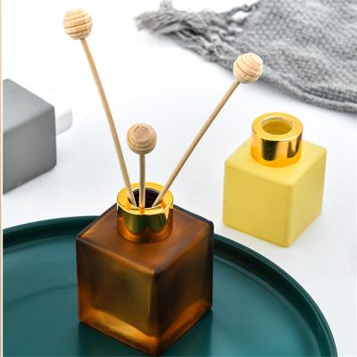 China Perfume Square Perfume Oil Bottle 50ml 100ml 150ml 200ml 500ml Glass Reed Diffuser Bottle for sale