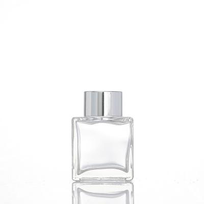 China Perfume Square Scent Diffuser Oil Bottle 50ml 100ml 150ml 200ml 500ml Scented Glass Bottle for sale