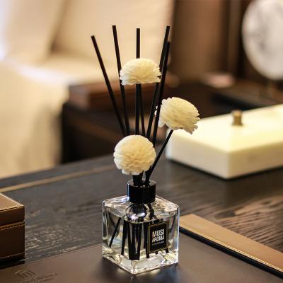 China Perfume 50ml 100ml 150ml 200ml 500ml Square Glass Tubular Perfume Aromatherapy Bottle Diffuser Bottle for sale