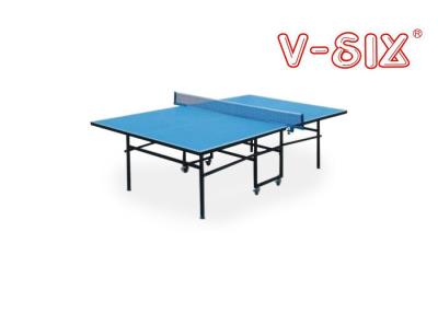 China De blauwe Hoogste Vouwbare Binnen Standaardgrootte van de Pingponglijst met 16mm Lijstdikte Te koop