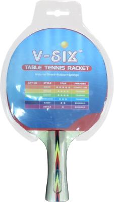 China 6mm de Houten Peddel van het Raads Goede Pingpong, de Rackets van de Douanepingpong met Rubber Te koop