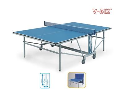 China Dubbele Vouwende Openluchtpingponglijst Waterdicht voor Fysieke Opleiding Te koop