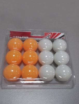 Cina Palline da tennis su ordinazione 12 PCS della Tabella nella carta del PVC bianca/arancia per il gioco della famiglia in vendita