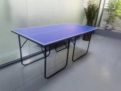 China MDF van de de Lijst Duidelijk Lijn van het Kinderenpingpong Blauw Hoogste Vierkant Rond het Been Gemakkelijk Vouwbaar Roerend goed Te koop