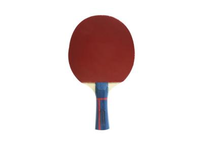 China Tischtennis-Schläger-Farbgriff Sperrholz der Pappel 6mm mit aufgehobenem ITTF-Gummi zu verkaufen