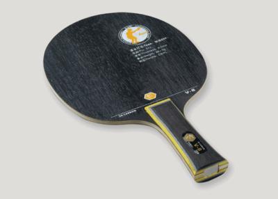 China Zwarte Aus 7 Triplex v-8 Pingpongblad/Propingpong paddelt met Sterke Dodelijkheid Te koop