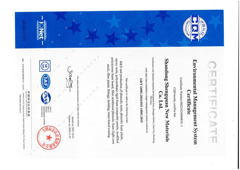 ISO14001 - Shandong Shengquan New Materials Co., Ltd.