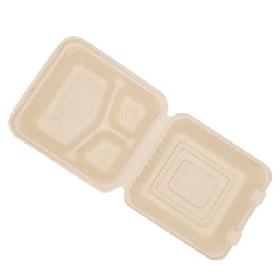 China Biodegradable Bagasse Disposable Lunch Box Box Food Biodegradable Bowl for sale