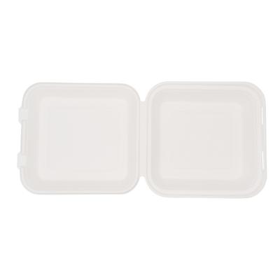 China Disposable Eco Paper Disposable Lunch Box Bento Sundries Bagasse Dinner Set Tableware Degradable Lunch Box for sale