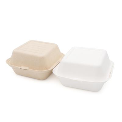 China Disposable Bento Box Cardboard Lunch Box Microwave Paper Plate Degradable Disposable Dish Restaurant Serving Supplies Customized Size for sale