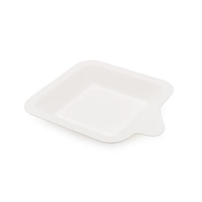 China Best Sales Disposable Bagasse Tableware Party Disposable Paper Plate 4 Inch Dish Cake Tray for sale