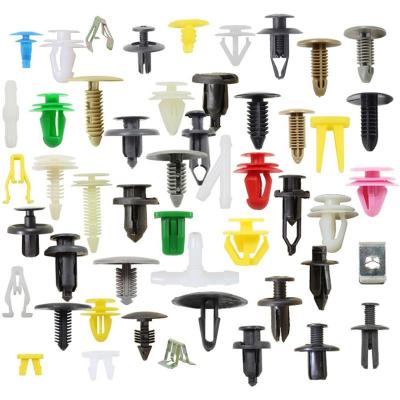 China Mixed Pin Car Bumper Rivets Automobile Plastic Fastener Body Push Retainer Fastener Screws Car Door Panel Cladding Clips Universal For All Car Fastener Clip for sale