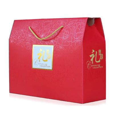 China Recycled Materials Universal Gift Box Wholesale Holiday Box New Year Festive Chinese Spring Festival for sale