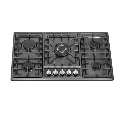 China Hot Selling Hotel Cooking Appliances Portable Built In Gas Hob Stove With 5 Burners for sale