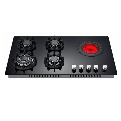 China Hotel Jiaye OEM 60/90 cm Ceramic Cooker Built in Infrared 4 Gas 1 Burner Gas Hob for sale