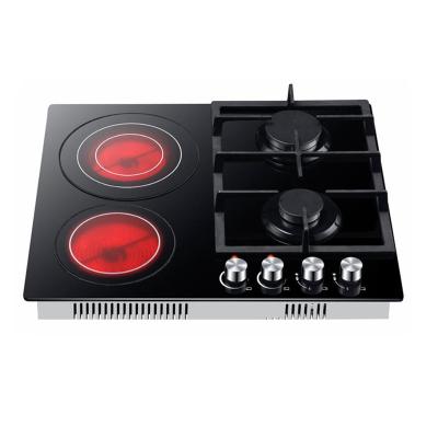 China Hotel Electric Iron 2 Burner + Gas 2 Burner Gas Hob for sale