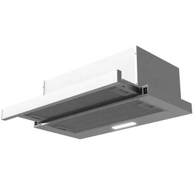 China Stainless Steel Telescopic Slim Hood Car Exhaust Hood Prone Chimney Hood For Hotel for sale