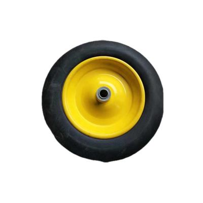 China Cart 14 Inch Solid Rubber Wheels Tire For Wheelbarrow Solid Size 14x4 4.00-8 Tire for sale