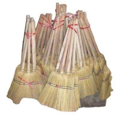 China Home.Hotel.living room high quality sorghum broom with handle/wooden/plastic millet broom for sale