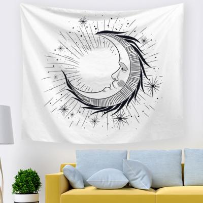 China Traditional Bohemian Sun Hippie and Moon Wall Hanging Decor Tapestry Warm Home Custom for sale