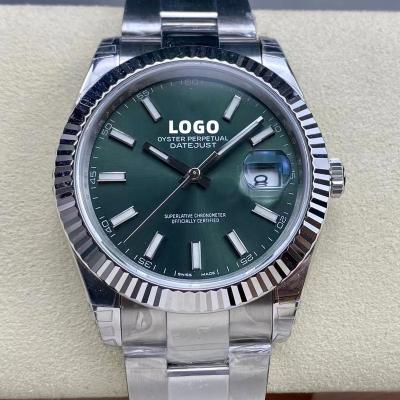 China Factory 904L Steel 3235 Movement Date New Automatic Good Quality Mechanical Couples Watch Clean Sapphire 126334 41mm Mint Green Watch for sale