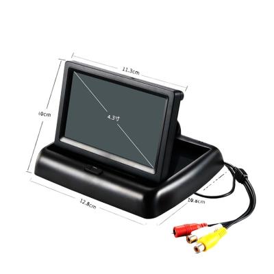 China 4.3 Inch TFT LCD Car Monitor Rearview Color Camera DVD Reverse VCR Stereo for sale