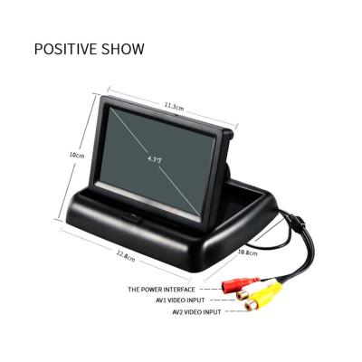 China 4.3 Inch Car Display Stand Monitor Rear View Car TFT LCD Monitor Stereo Desktop For Baby Car Monitor for sale