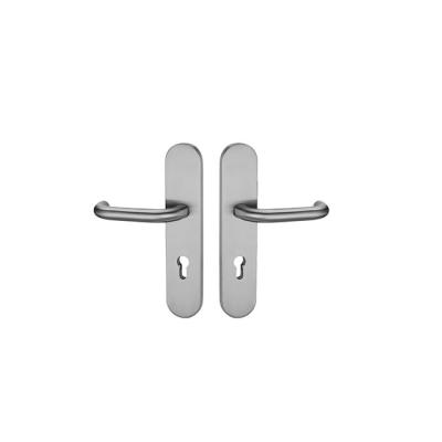 China Modern Steel Panel Handle Metal Door Handle Stainless Steel Long Plate Handle for sale