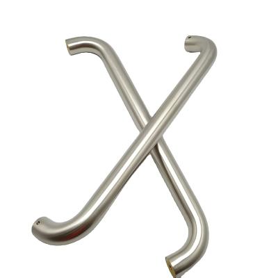 China China modern factory direct tour tube U shape pull to handle stainless steel glass door pull handle for sale