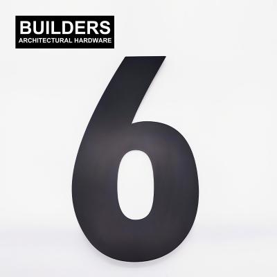 China MODERN BUILDERS Advertising Number Stainless Steel Large Size 300/500mm License Plate House Numbers for sale