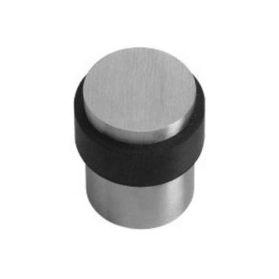 China Hot Selling Door Protector Black Easy Installation Stainless Steel Rubber Door Stopper for sale