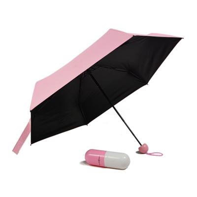 China Country Manual 21inch X Silver Black Open Mini Capsule 6k Umbrella for sale