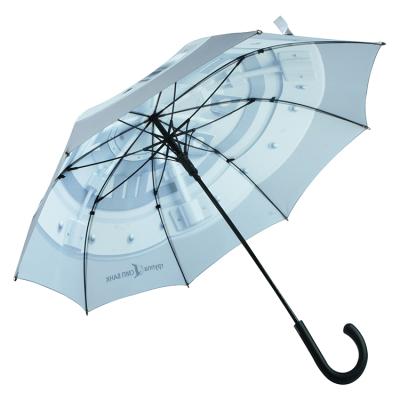 China Fish Shape Tilt J Shape Windproof Rainproof Straight Handle Umbrella With Special Tips for sale