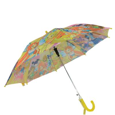 China Casual Creative Light Weight Handle Child Cartoon Portable Plastic Umbrella for sale