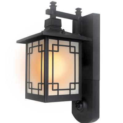 China LED Two Way Audio Antique Outdoor Waterproof Lantern Wall Projector Home Camera for sale