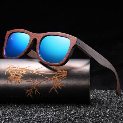 China Handmade SUNGLASSES/FASHION WOODEN SUNGLASSES Brown Wood Frames Custom Design Logo Women Trendy Bamboo Sunglasses Polarized for sale