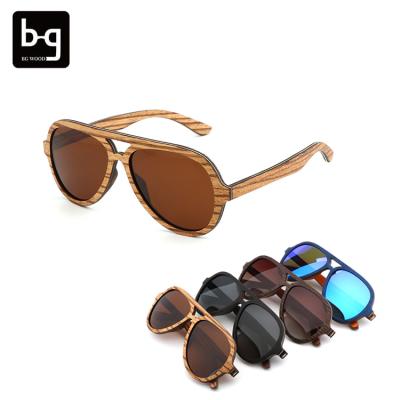 China BAMBOOSUNGLASSES/FASHION SUNGLASSES Vintage OEM Custom Big Logo Man Sun Glass Sunglasses Layered Wooden for sale