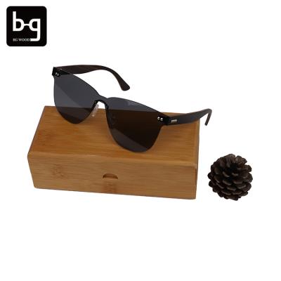 China 2021 OEM Baroque Custom Logo Man Wooden Bamboo Sunglasses Polarized One Piece Sunglasses/UV400 Lens Sunglasses Fashion Sunglasses for sale