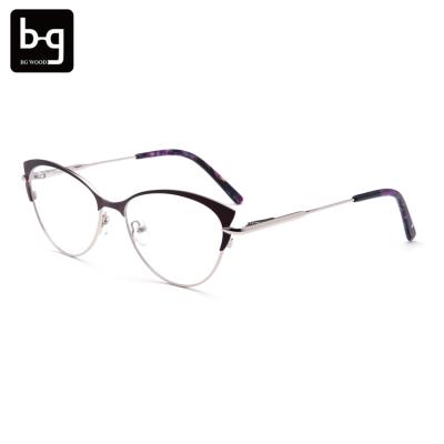 China The semi-rimless frames of Spec. Wholsale Picture Glass For Girls Aim Optical Frames for sale