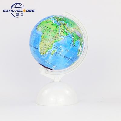 China Best Selling Education/Gifts/Supermarket 14cm Touched Globe With Earth Map Plastic Base Globe Used In School for sale