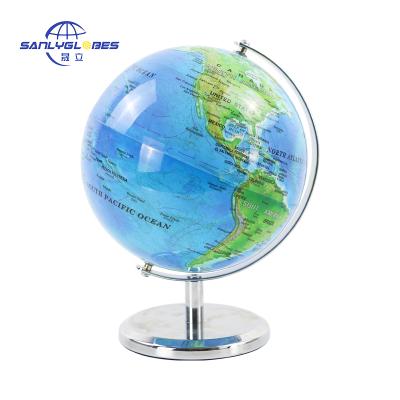 China Good Gifts China Supplier 14cm World Map Globe Education / Decor With Metal Base Used For Geography for sale