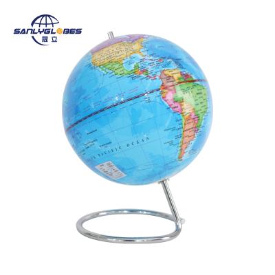 China Education / Gifts / Supermarket China Manufacturers Good Sector 20cm Political Globe With Metal Base Geographic Globes Toys Child for sale