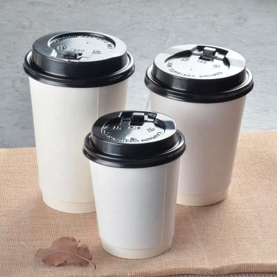 China 6oz 8oz Cardboard Coffee Biodegradable Disposable Paper Cup Vasos De Papel Para Scam Recyclable Custom Single Triple Wall Double Tapa for sale