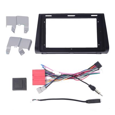 China Brief & Single Color Car GPS Navigation Panel For Mazda 3 2004-2010 9 Inch Stereo Headuint Car Radio Din Frame 2 Panel Panel Fascias Frame for sale