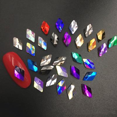 China Yantuo Eco-Friendly Shapes Rhinestones Various Shapes Flat Back Glass Rhinestones For Nail Art Decorations for sale