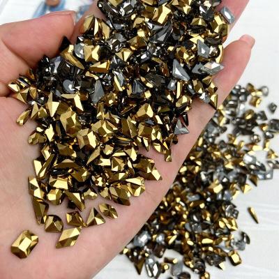 China Eco-friendly Yantuo K9 Multiple Forms Aurum Rhinestone Non-Hot Fix Gold Rhinestones Flat Back For Teeth for sale