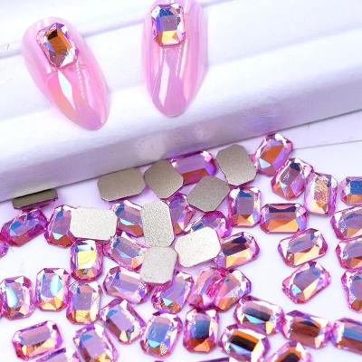 China Eco-friendly Yantuo Rose AB K9 Rhinestones Various Flat Back Shapes for sale