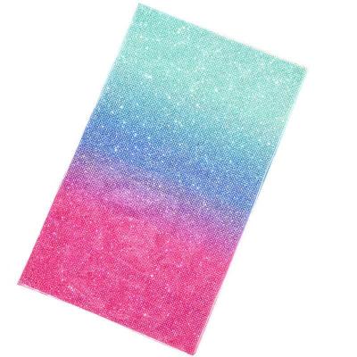 China 2021new Eco-friendly Glitter Bling Double Sided Self Adhesive Rhinestones Sticker Adhesive Back Sheets for sale