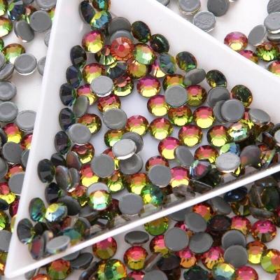 China Wholesale VM Rainbow Yantuo Hotfix Flat Back Glass Rhinestones Eco-Friendly With Strong Glue Back For T-shirt, Clothes Dec for sale