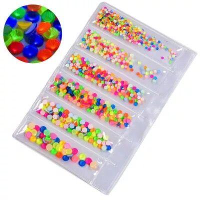 China Flat Back Glass Crystal Nail Rhinestones from Pujiang Yantuo Crystal Co Six Blanks Multi Size Eco-friendly Neon Mixed Color for sale